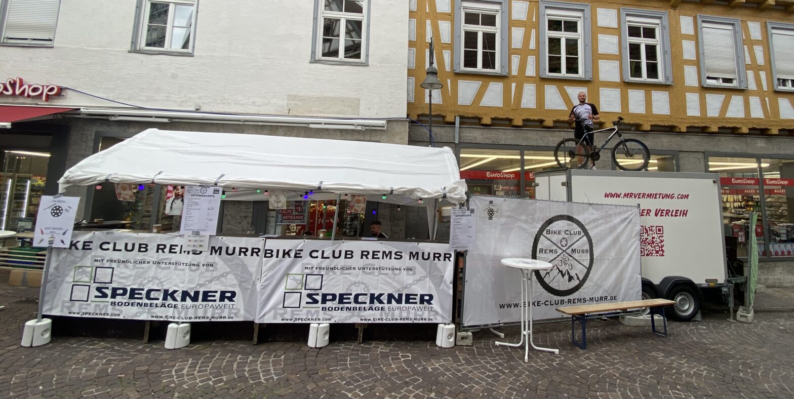 Stand des Bike Club Rems Murr auf dem Altstadtfest Waiblingen 2025